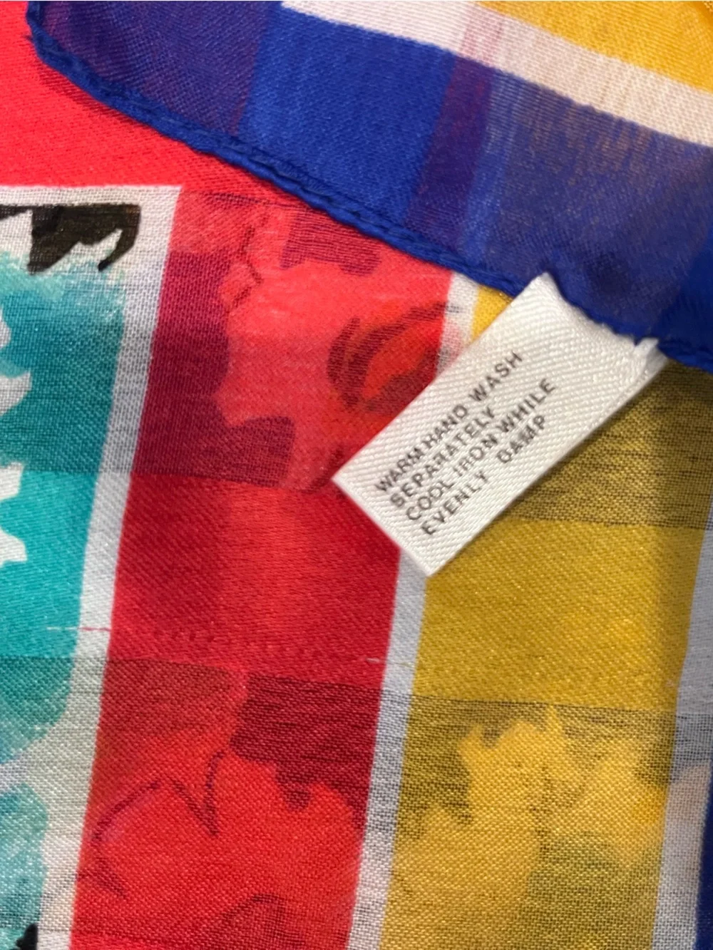 Bright Floral Multicolor Square Scarf